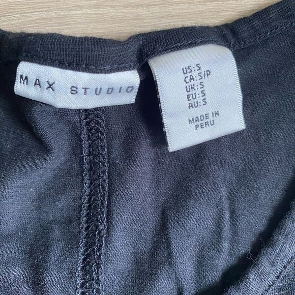 Max Studio Black Tank - Size S - Picture 3 of 4